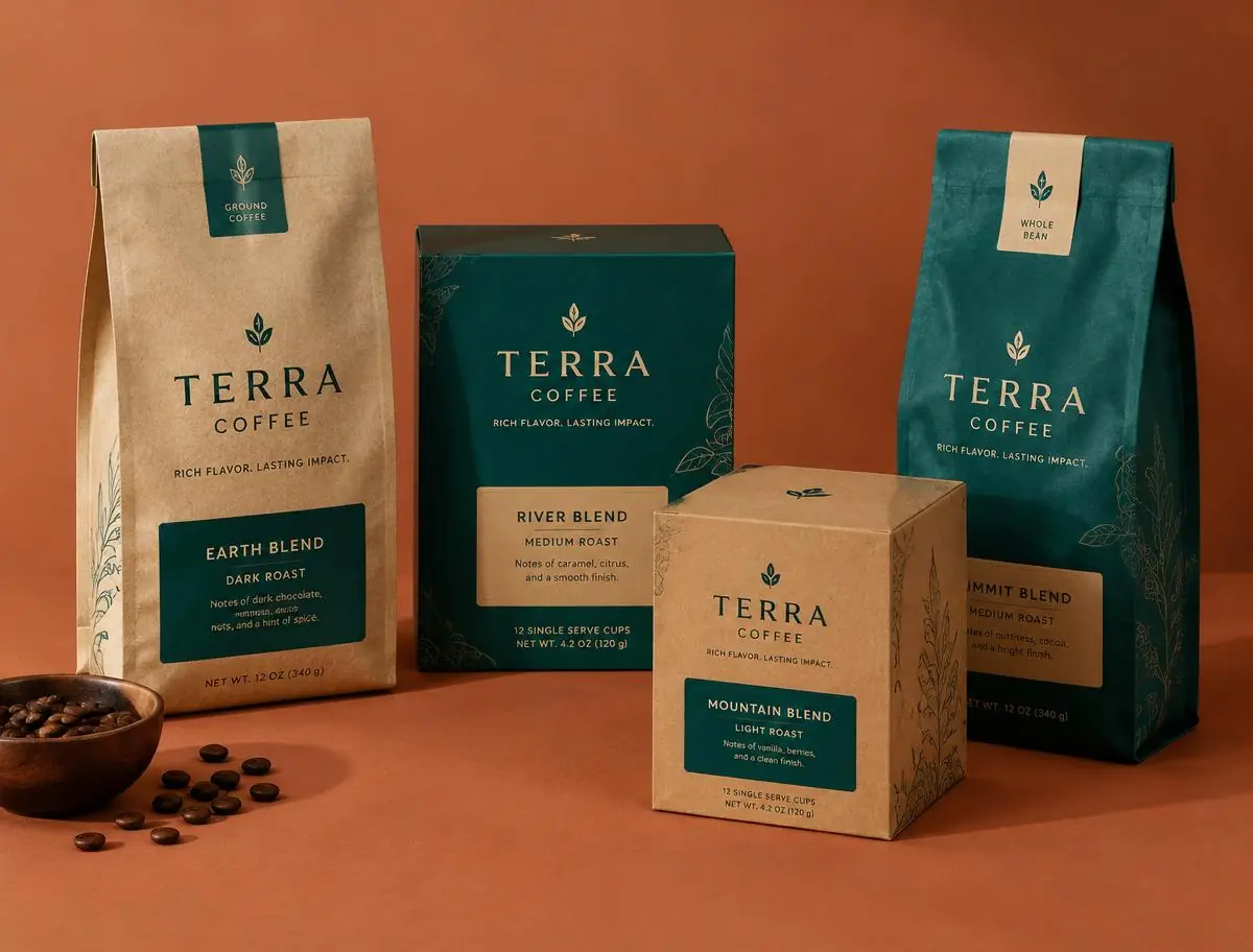 Terra Coffee Roasters project by Design With Usman